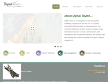 Tablet Screenshot of digitalthyme.com